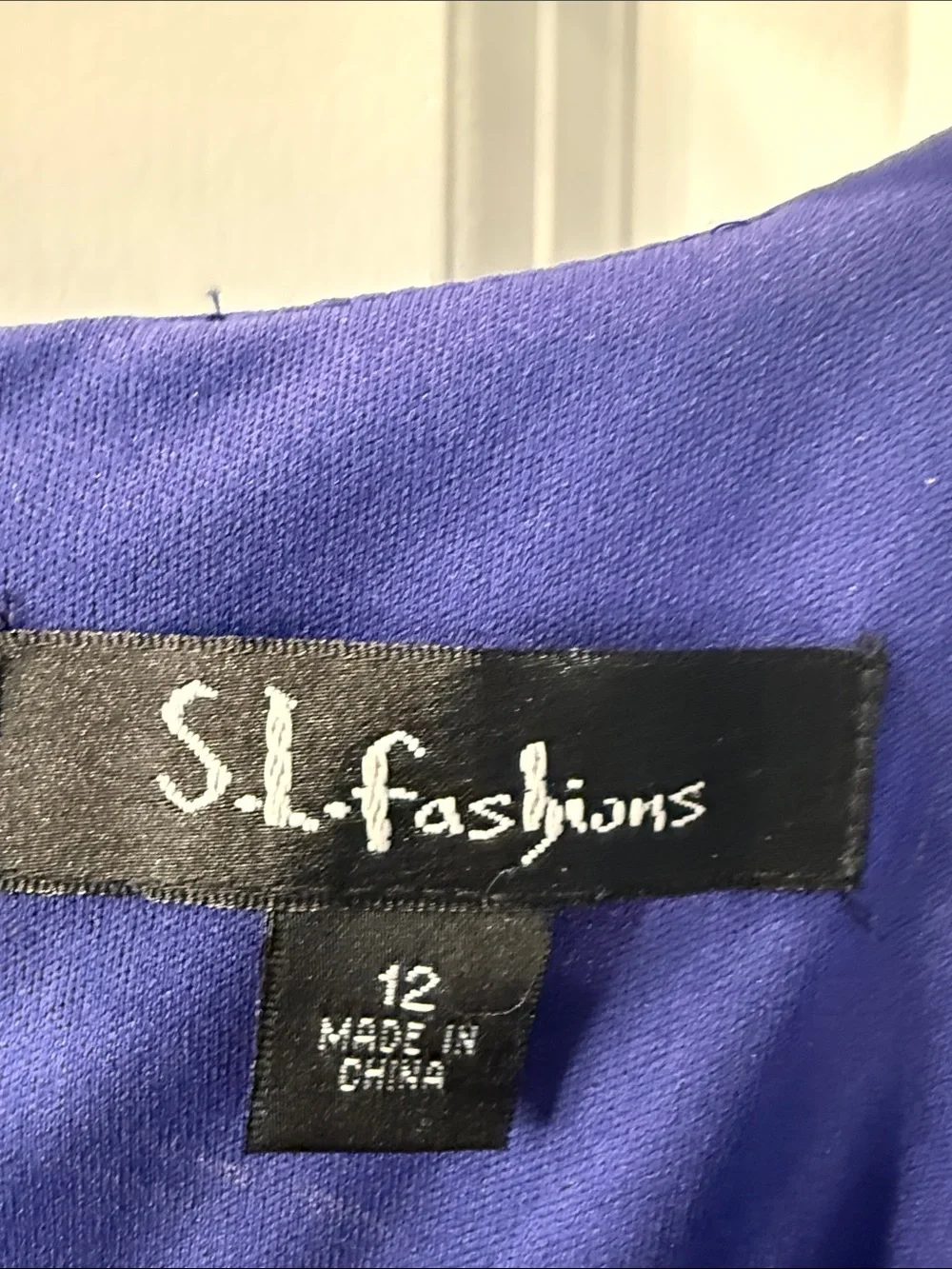 SL Fashions Cobalt Blue Tiered Ruffle Midi Dress